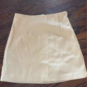 Abercrombie vegan leather skort/skirt